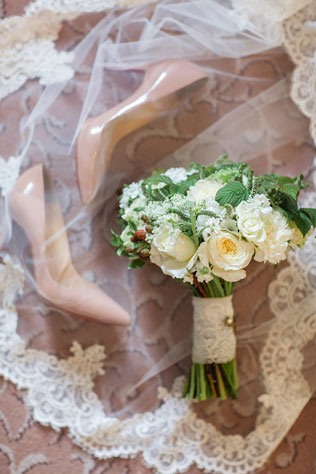 Английский сад, букет невесты