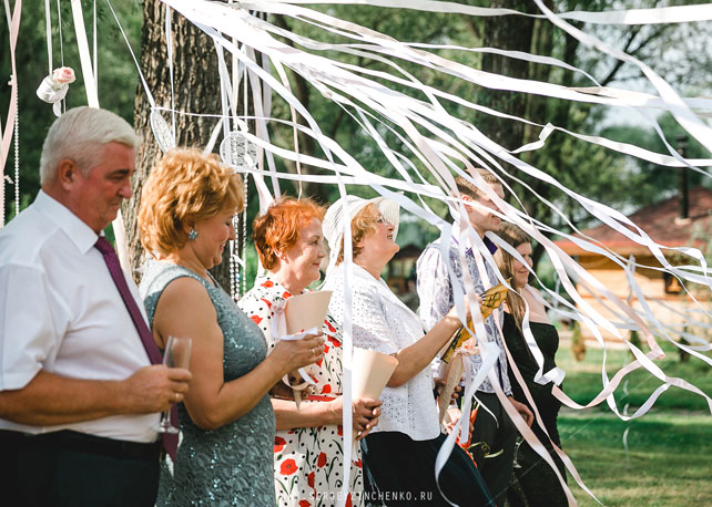 белая свадьба в шатре, церемония