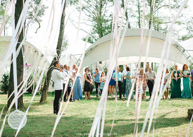 белая свадьба в шатре, церемония