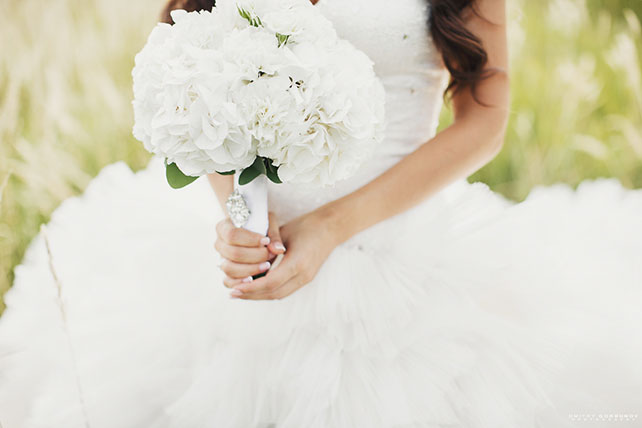белоснежная свадьба, букет невесты