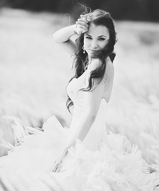 белоснежная свадьба, невеста