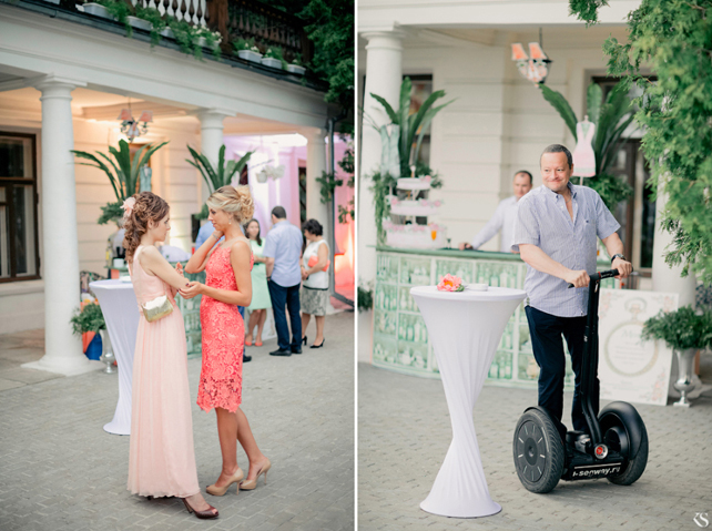 Гости на свадьбе, прокатиться на сигвее