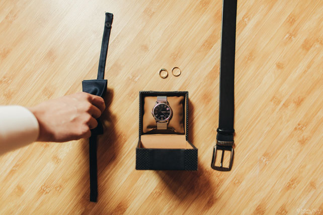 Бирюзовая свадьба Юрия и Александры, аксессуары жениха