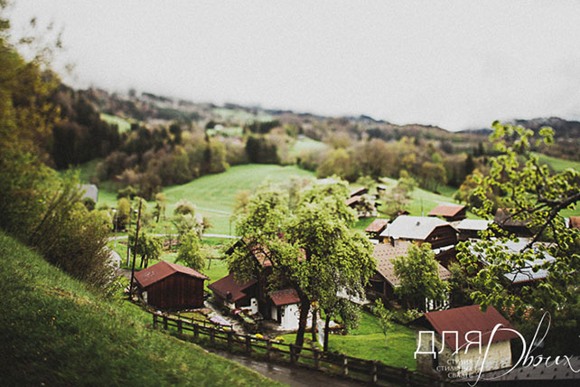 свадьба в стиле бохо во французских Альпах, место торжества