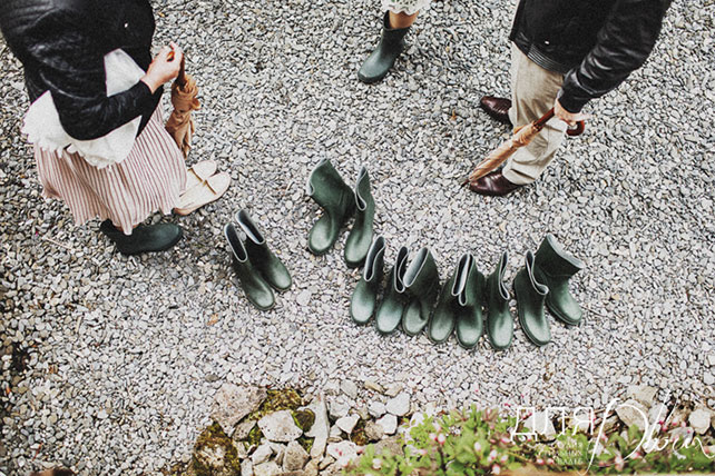 свадьба в стиле бохо во французских Альпах, детали свадьбы