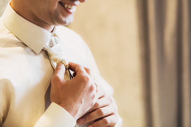 Большая греческая свадьба, галстук жениха