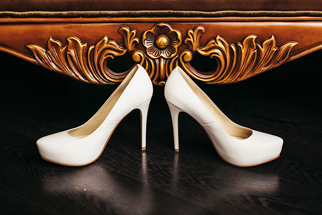 Большая греческая свадьба, туфли невесты