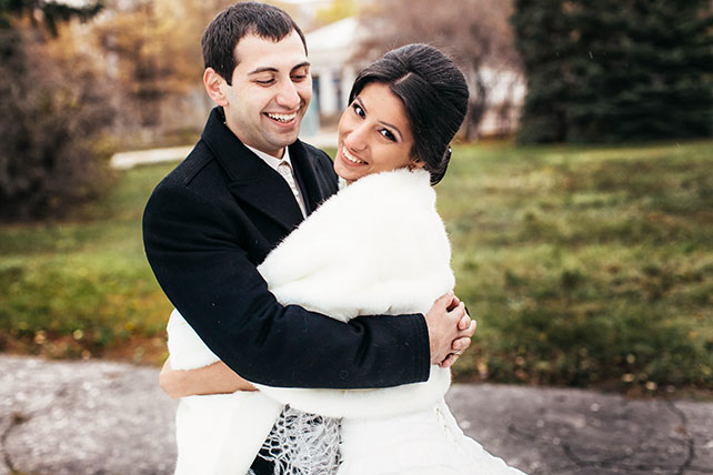 Большая греческая свадьба, жених и невеста