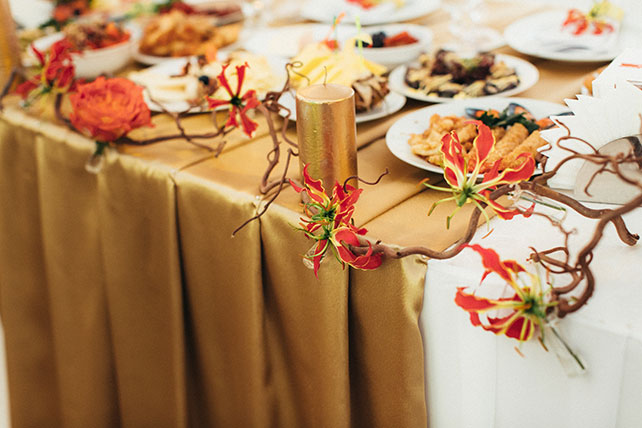 Большая греческая свадьба, флористика