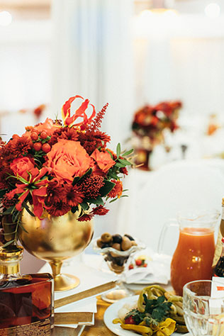 Большая греческая свадьба, флористика