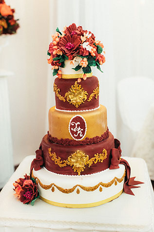 Большая греческая свадьба, свадебный торт