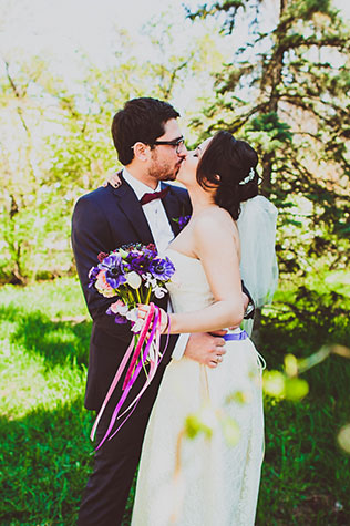 черничная свадьба, жених и невеста