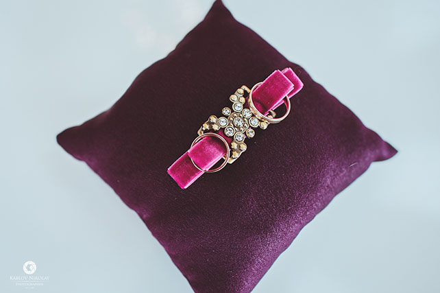 черничная свадьба, подушечка для колец