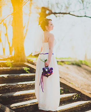 черничная свадьба, невеста