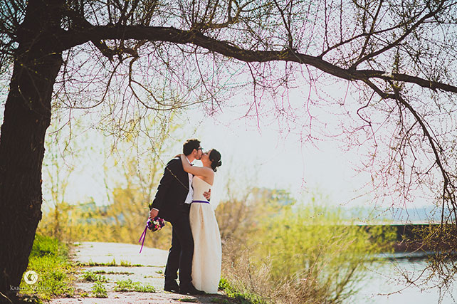 черничная свадьба, жених и невеста