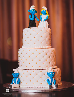 черничная свадьба, торт