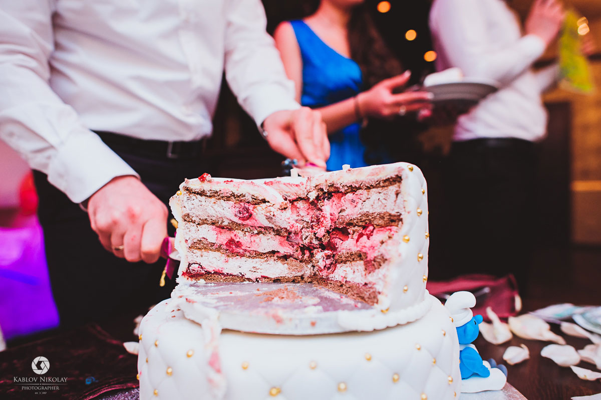 черничная свадьба, торт