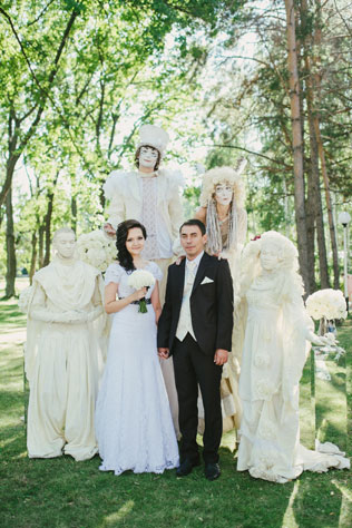 черно-белая свадьба, аниматоры на свадьбе