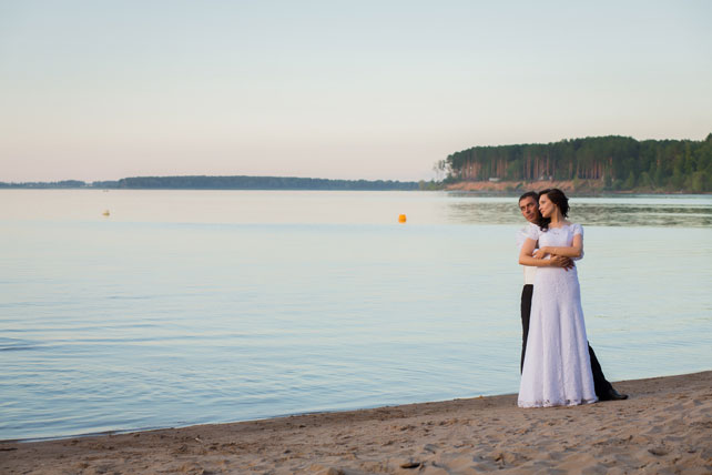 черно-белая свадьба, жених и невеста