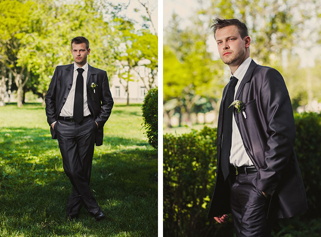 Тёплое ретро: свадьба Антона и Александры, образ жениха