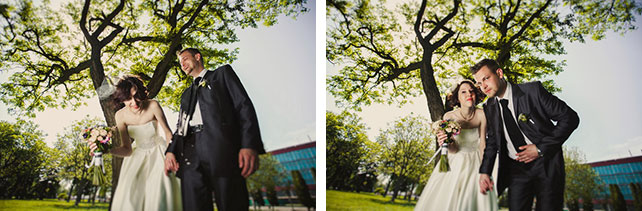 Тёплое ретро: свадьба Антона и Александры, фотосессия молодожёнов