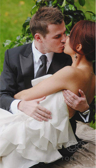 цитрусовая свадьба, жених и невеста