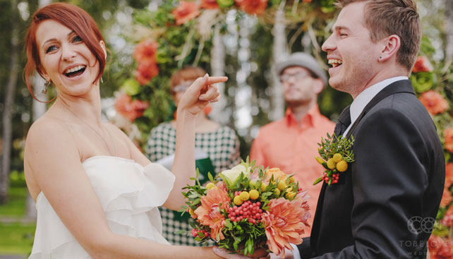 цитрусовая свадьба, церемония