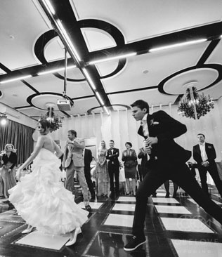 цитрусовая свадьба, сервировка стола