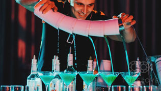 цитрусовая свадьба, бармен-шоу