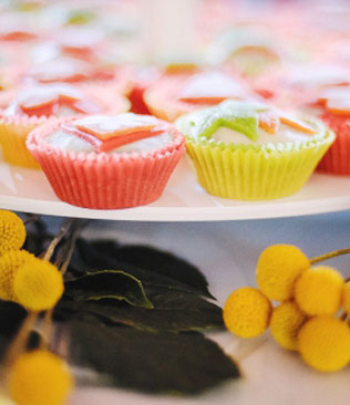 цитрусовая свадьба, фуршет