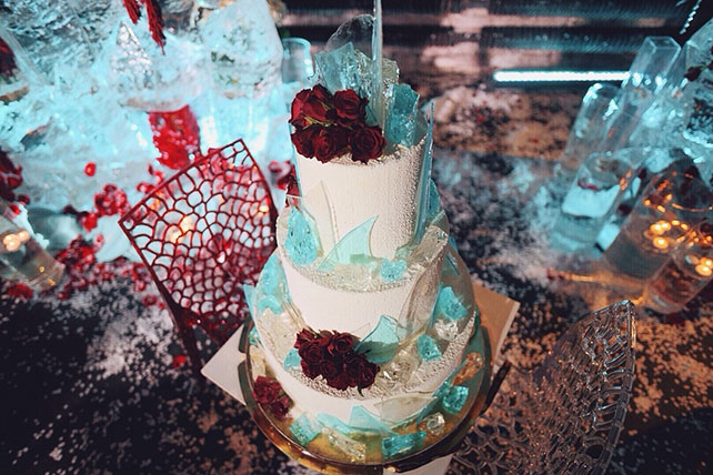 Агентство свадебной режиссуры TOBELOVE, зимний ледяной свадебный торт