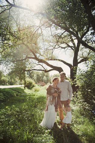 Деревенская простота, свадебная фотосессия