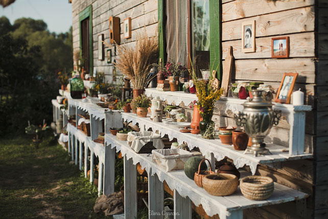 Деревенская простота, свадебный декор