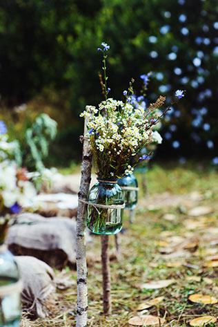 Деревенская свадьба в стиле рустик, флористика