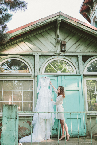 Винтажное платье американской невесты