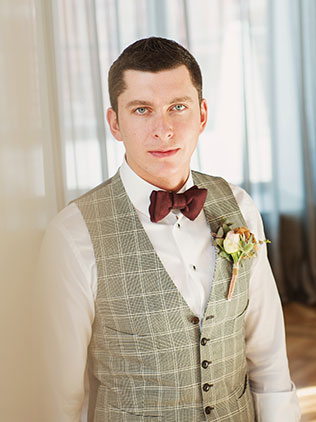 свадьба в стиле эко-шик, образ жениха