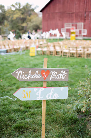 яркая эко свадьба Мэтта и Николь