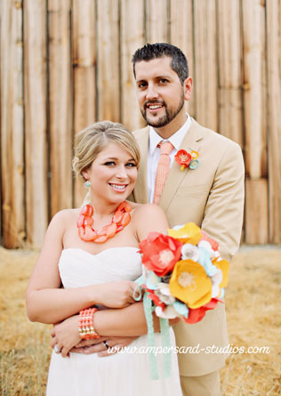 яркая эко свадьба Мэтта и Николь