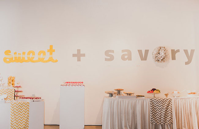 оформление сладкого стола