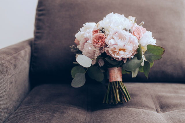 Элегантная свадьба, букет невесты