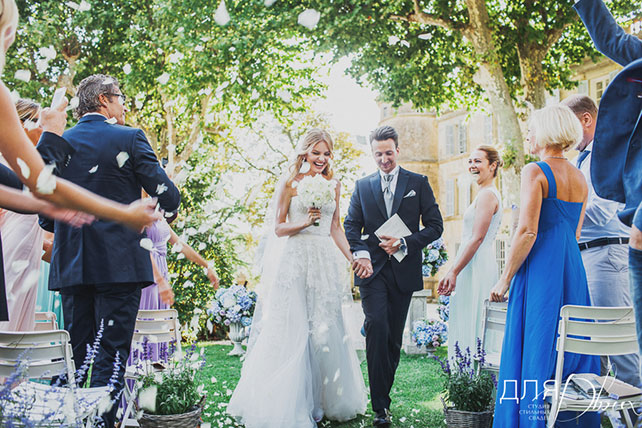 Романтика во Франции, свадьба Елены Кулецкой и Станислава Романовского, торжественная церемония бракосочетания