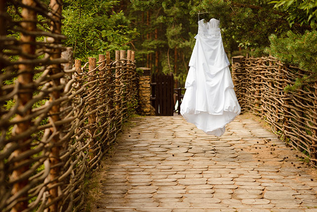 Эльфийская свадьба Екатерины и Ильи, белое платье невесты 