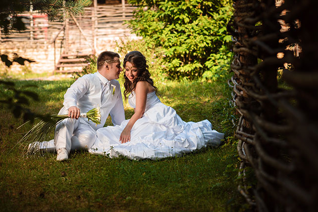 Эльфийская свадьба Екатерины и Ильи, фотосессия жениха и невесты