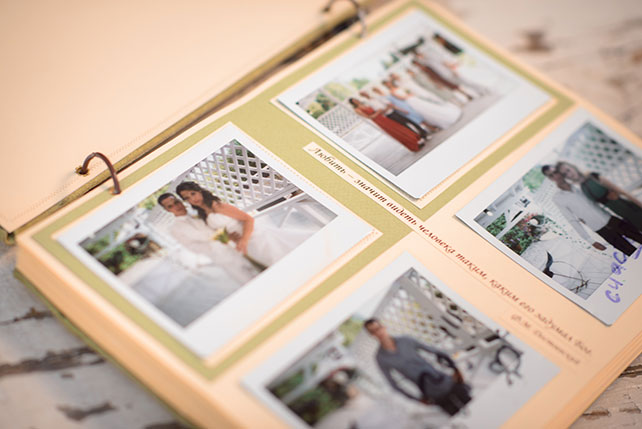 Книга пожеланий на свадьбу с фото полароид