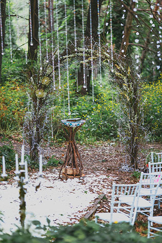 эльфийская свадьба, место церемонии в лесу
