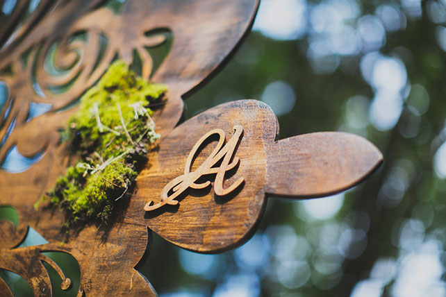 эльфийская свадьба, декор места церемонии, деревянные ворота