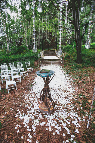 эльфийская свадьба, место церемонии в лесу