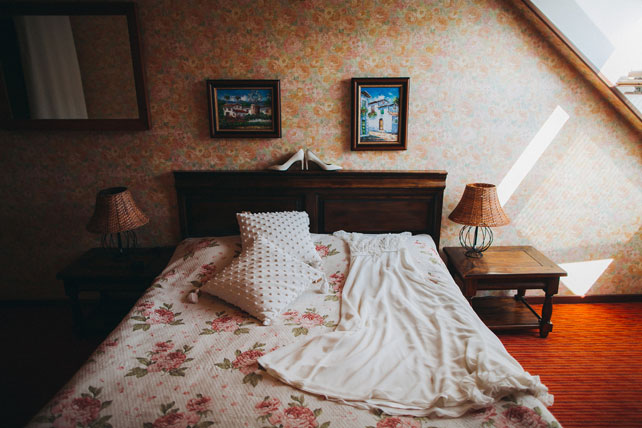 Фуршетная свадьба, платье невесты