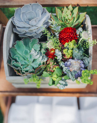 Фуршетная свадьба, флористика