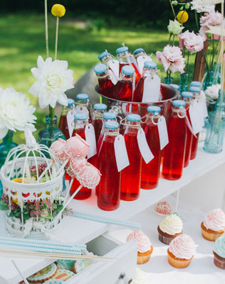 Фуршетная свадьба, лимонад